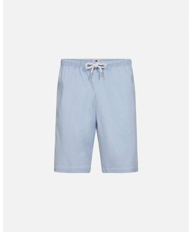 JBS of Denmark stribede bambusshorts i lyseblå til herre billede 1