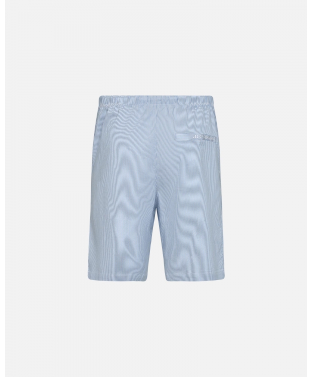 JBS of Denmark stribede bambusshorts i lyseblå til herre billede 2