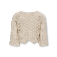 KIDS ONLY strikket pullover i cremet hvid til piger