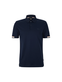 BOSS regular fit poloshirt i navy til herre