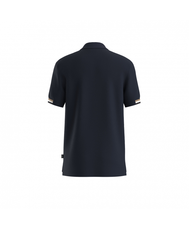 BOSS regular fit poloshirt i navy til herre billede 2