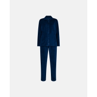 DECOY Hjemmetøj sæt i Velour til Kvinder i Navy