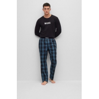 BOSS pyjamassæt i sort & mørkeblå til herre - OUTLET