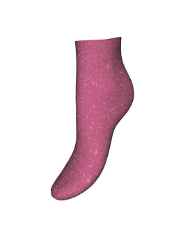 HUGO strømper i pink m. glimmer til kvinder - OUTLET