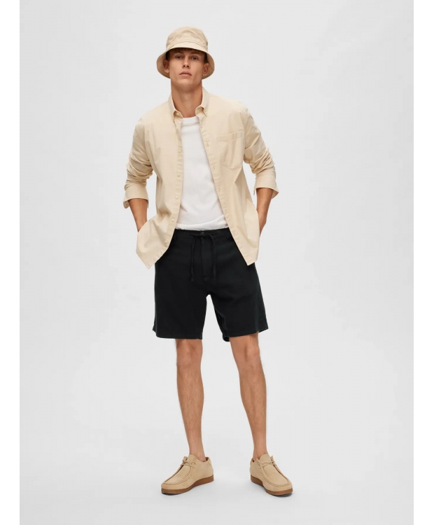 Selected Shorts i sort til herre billede 2
