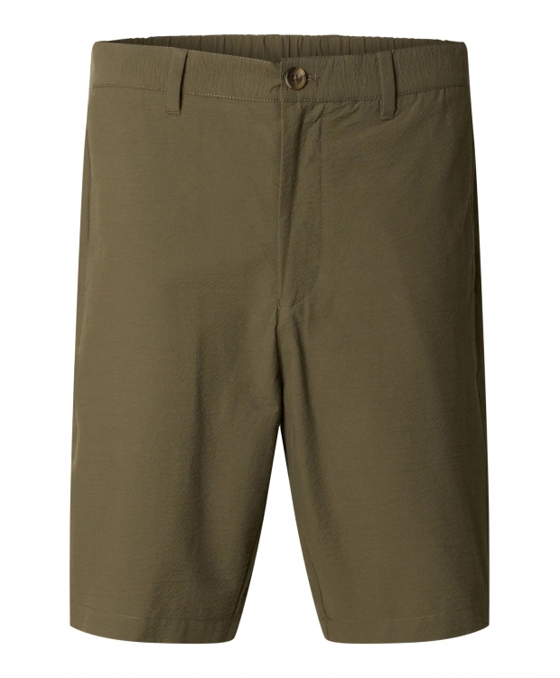 Selected Seersucker Shorts i grøn til herre - OUTLET billede 6