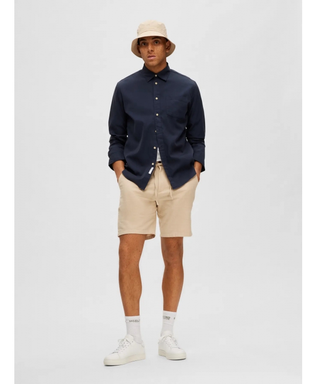 Selected Shorts i beige til herre billede 2