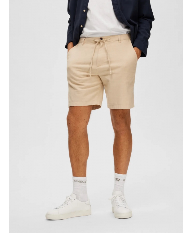 Selected Shorts i beige til herre billede 1