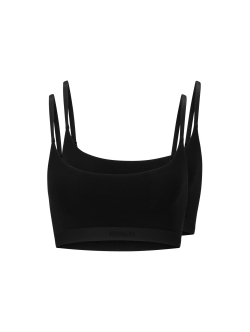HUGO 2pak bralette i sort til kvinder - OUTLET