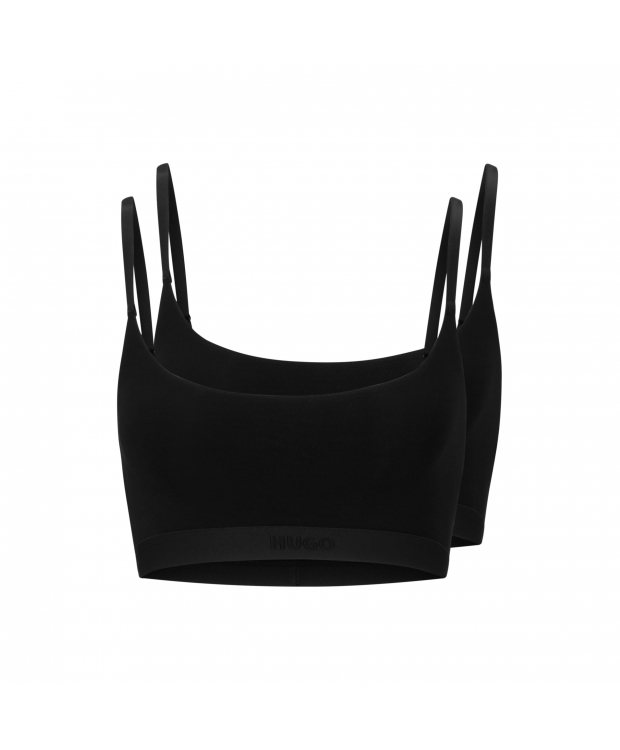 HUGO 2pak bralette i sort til kvinder - OUTLET billede 1