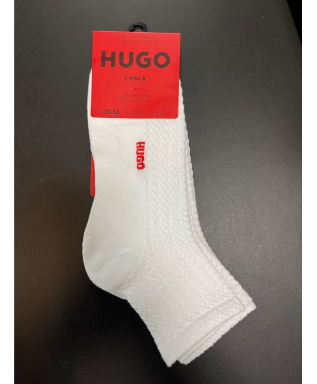 HUGO 2pak ankelstrømper i hvid til kvinder - OUTLET billede 1