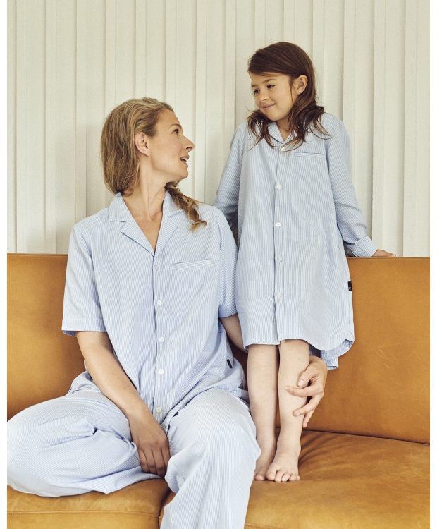 JBS of Denmark Women blåstribede bambus-pyjamasbukser billede 6