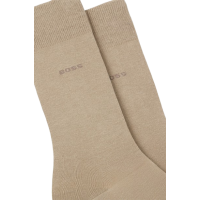 BOSS 2-pak bomuldsstrømper i beige til herre