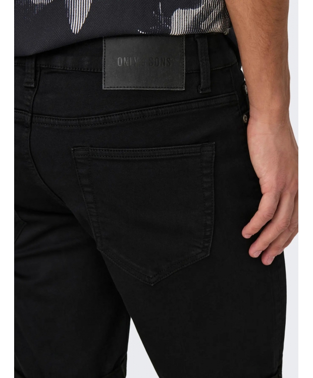ONLY & SONS Denim shorts i sort til herre billede 5