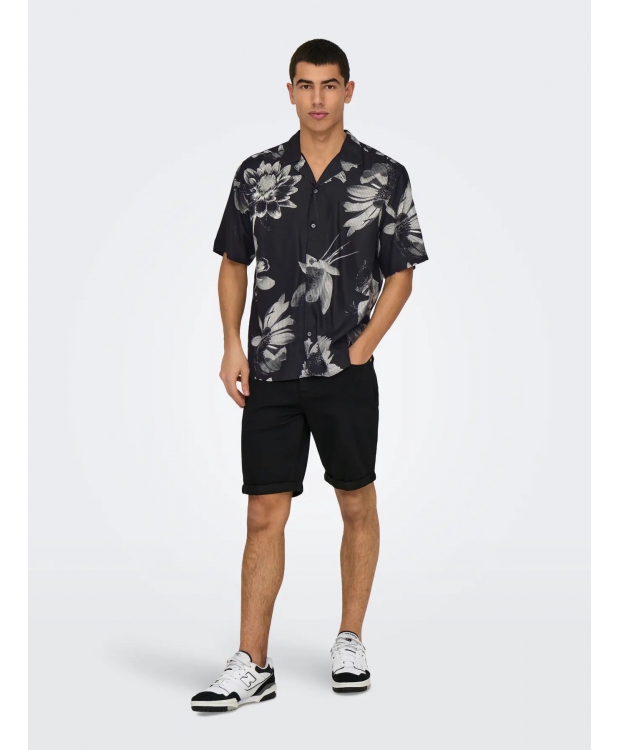 ONLY & SONS Denim shorts i sort til herre billede 2
