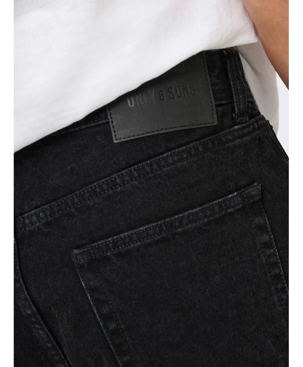 ONLY & SONS Denim shorts i sort til herre billede 5