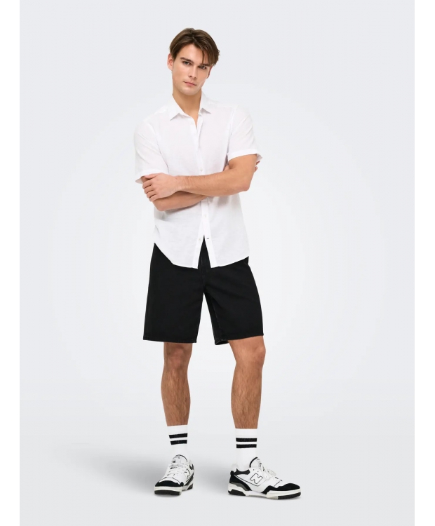 ONLY & SONS Denim shorts i sort til herre billede 2