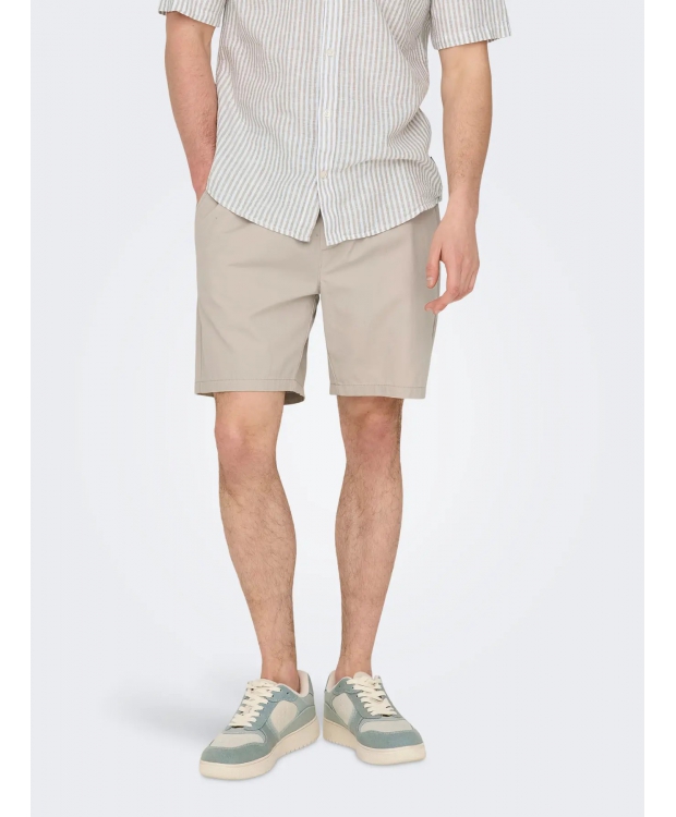 ONLY & SONS Shorts Regular fit i Silver Lining til herre billede 1