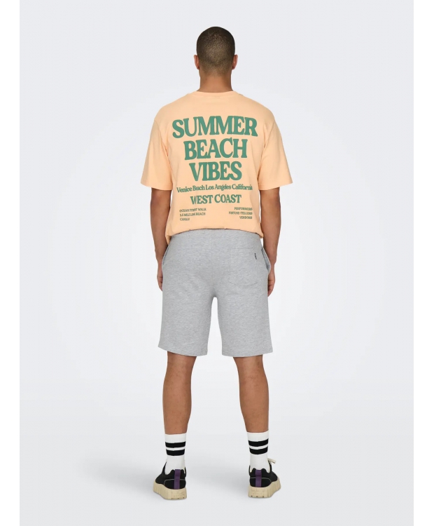 ONLY & SONS Shorts Regular fit i Lysegrå til herre billede 3
