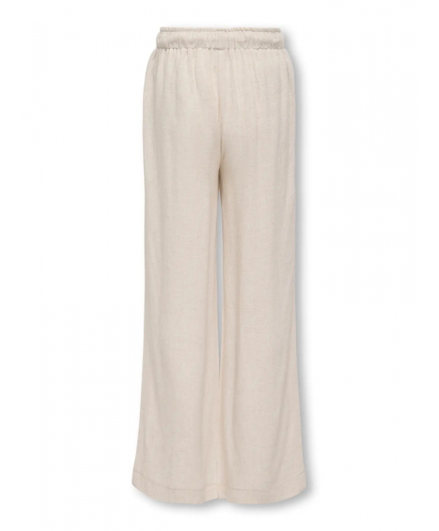 KIDS ONLY Linen bukser straight fit i beige til piger billede 3