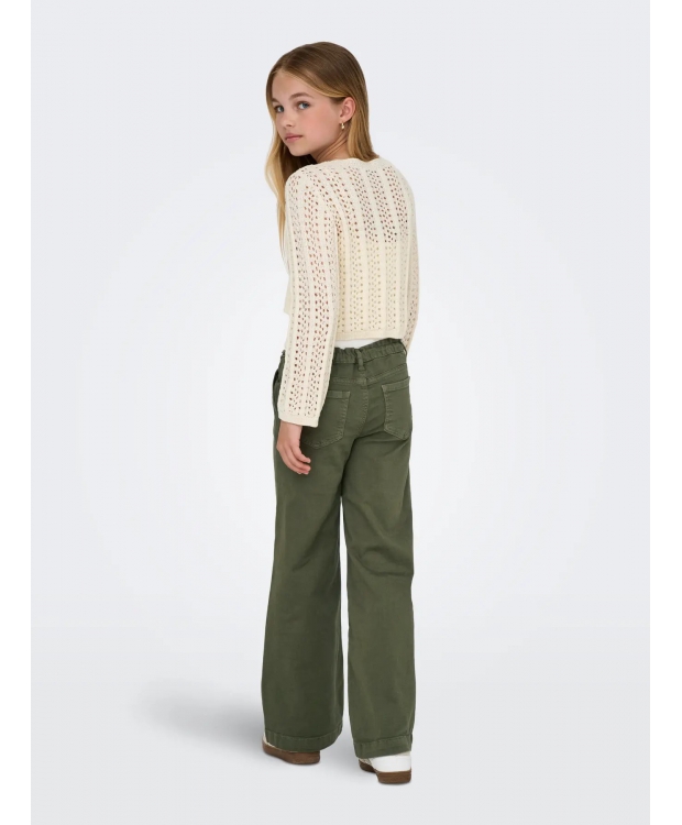 KIDS ONLY strikcardigan i beige til piger billede 2