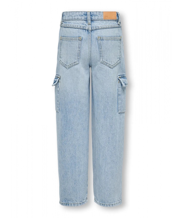 KIDS ONLY denim bukser bred pasform i light blue til piger billede 6