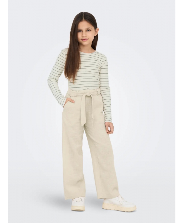 KIDS ONLY KOGTIZANA regular fit bukser i beige til piger billede 2