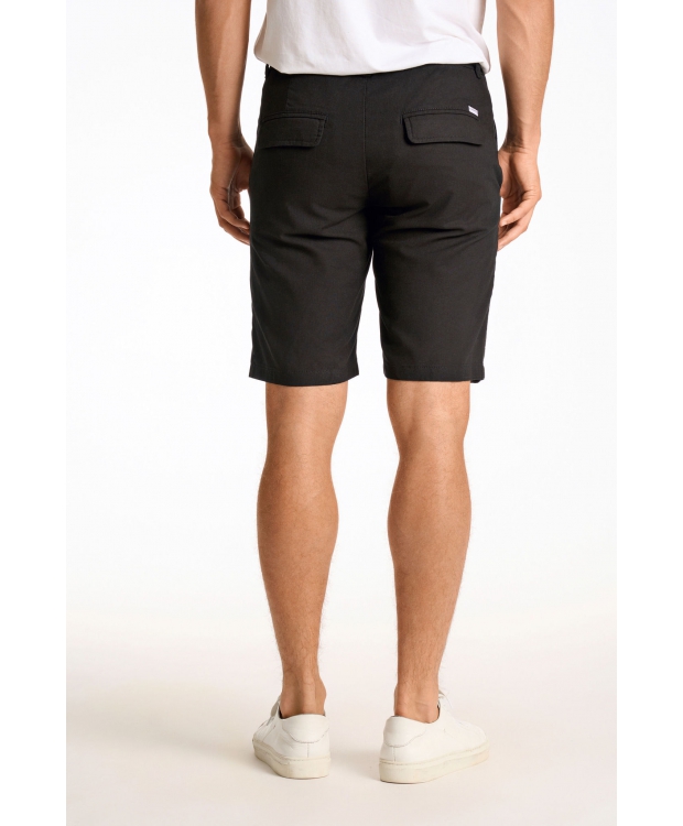 Lindbergh hør shorts i sort til herre billede 4
