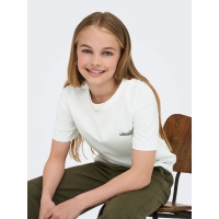 KIDS ONLY KOGHELEN T-shirt i hvid til piger