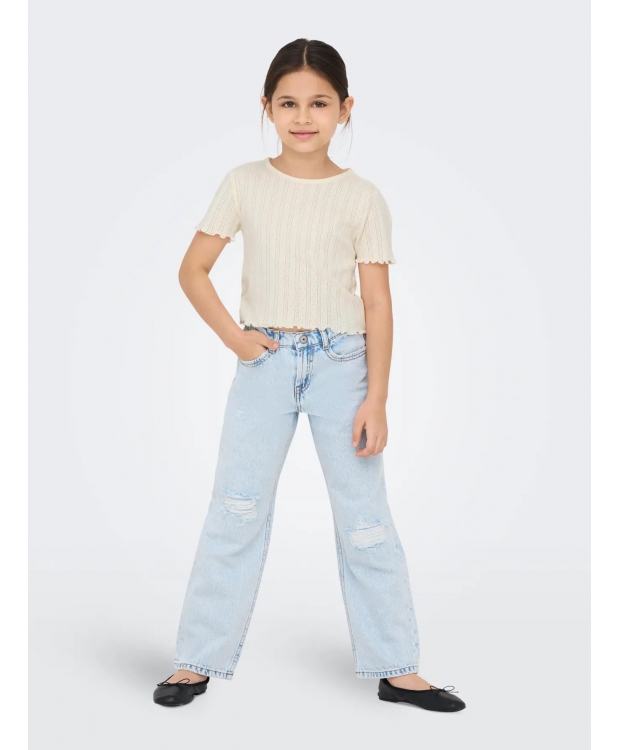 KIDS ONLY KOGCARLOTTA top i beige til piger billede 2