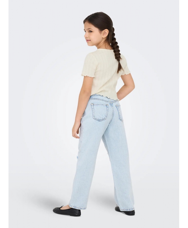 KIDS ONLY KOGCARLOTTA top i beige til piger billede 3