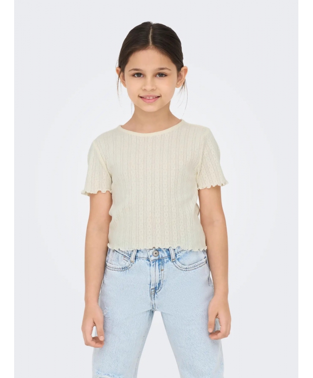 KIDS ONLY KOGCARLOTTA top i beige til piger billede 1