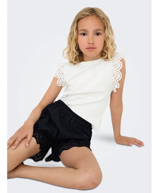 KIDS ONLY KOGDREA top i hvid til piger billede 1