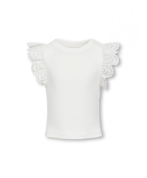 KIDS ONLY KOGDREA top i hvid til piger billede 5