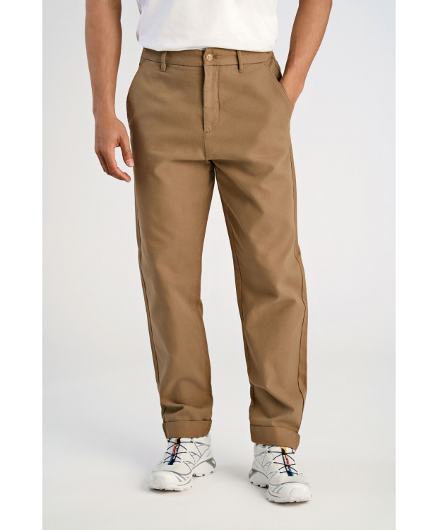 Lindbergh twill bukser i Deep sand til herre billede 4
