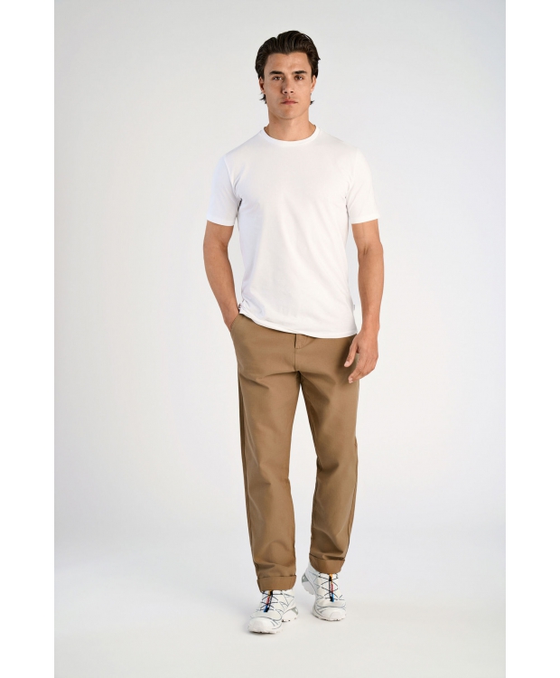 Lindbergh twill bukser i Deep sand til herre billede 1