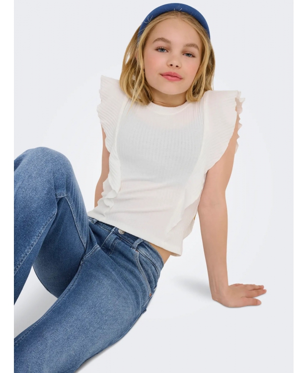KIDS ONLY KOGJUICY jeans med svaj i blå til piger billede 4