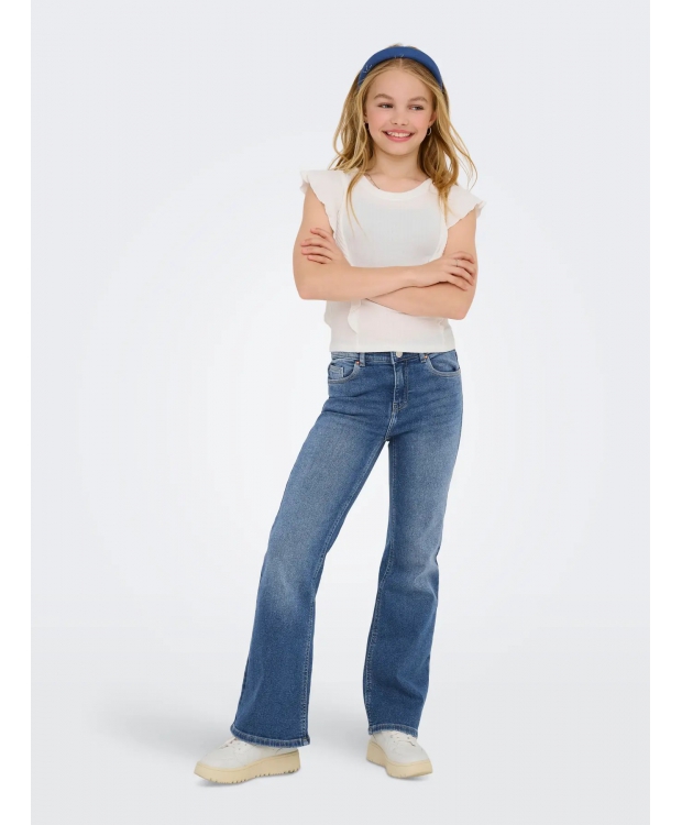 KIDS ONLY KOGJUICY jeans med svaj i blå til piger billede 2