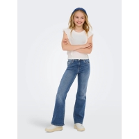 KIDS ONLY KOGJUICY jeans med svaj i blå til piger
