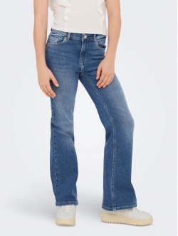 KIDS ONLY KOGJUICY jeans med svaj i blå til piger