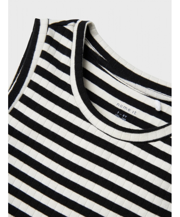 Name It kjole i slim fit med striber til piger billede 4