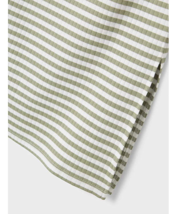 Name It kjole i slim fit med grønne striber til piger billede 3