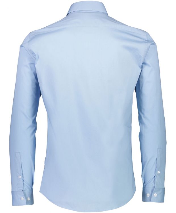 Lindbergh Superflex poplinskjorte med lange ærmer i LT blue til herre billede 2