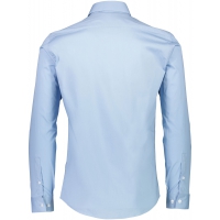 Lindbergh Superflex poplinskjorte med lange ærmer i LT blue til herre