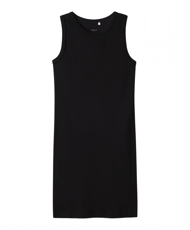Name It slim fit kjole i sort til piger billede 2