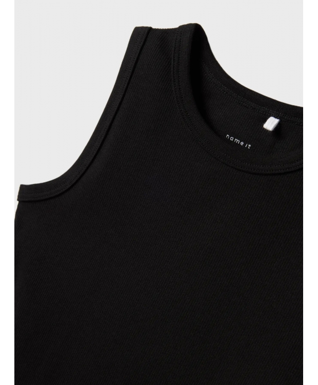 Name It slim fit kjole i sort til piger billede 4