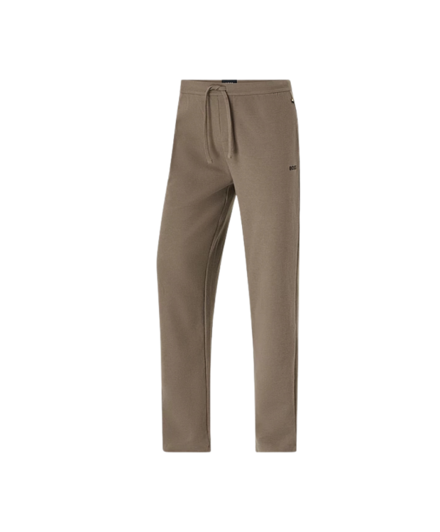 BOSS pyjamasbukser i vaffelstof i brun til herre billede 1