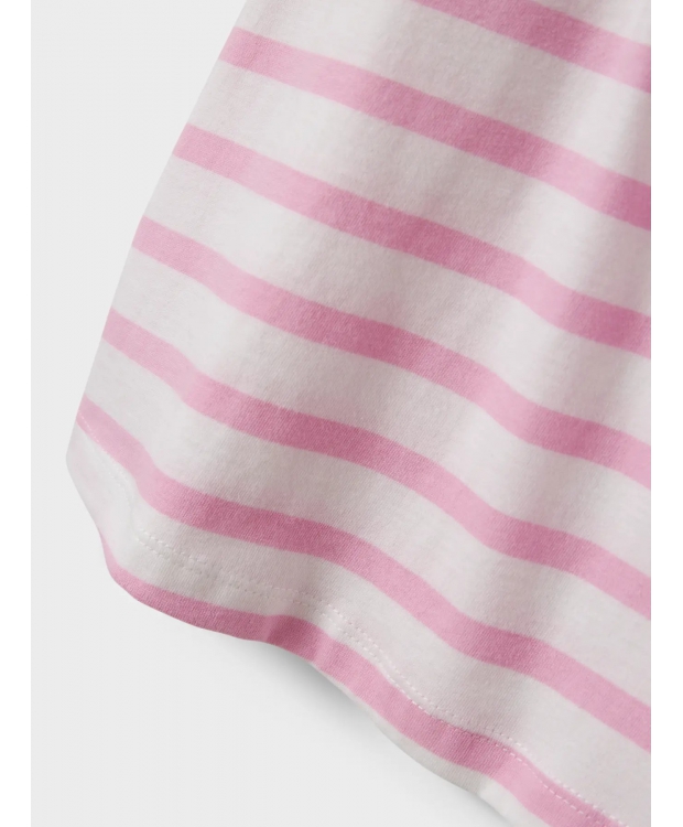 Name It kjole i normal pasform med lyserøde striber til piger billede 4