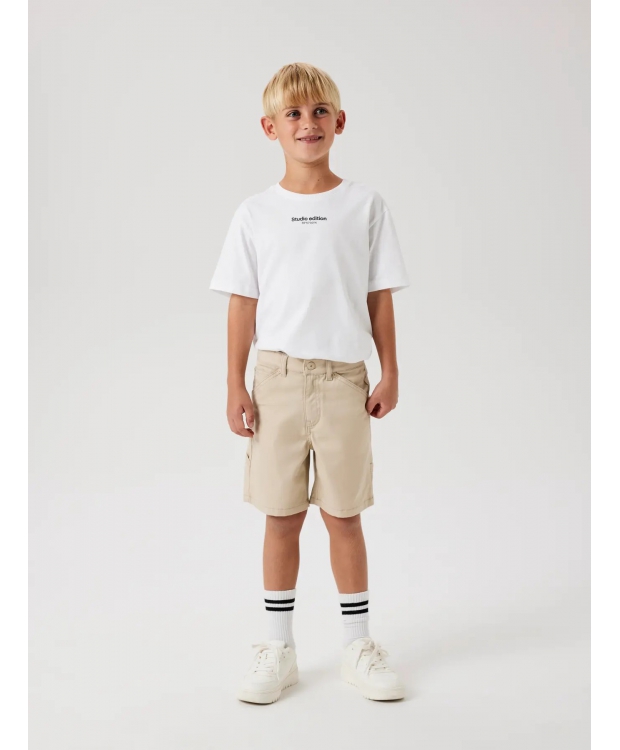 Name It shorts i sandfarvet til drenge billede 2