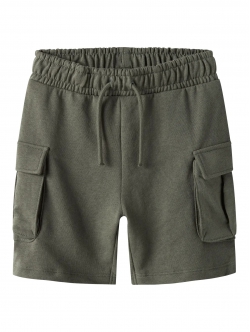Name It cargoshorts i støvet grøn til drenge